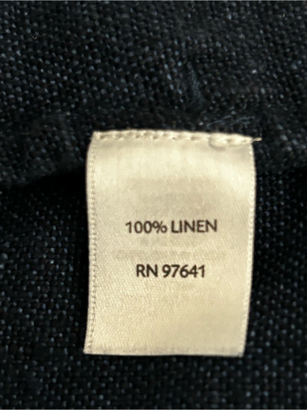 Pure J.Jill Linen Open Front Cardigan 100% Linen Blue Women's Size L Pockets - Picture 7 of 8